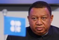 الأمين العام لمنظمة أوبك محمد باركندو يتحدث خلال مؤتمر صحفي في فيينا يوم 30 نوفمبر تشرين الثاني 2016. تصوير: هاينز بيتر بادر - رويترز.