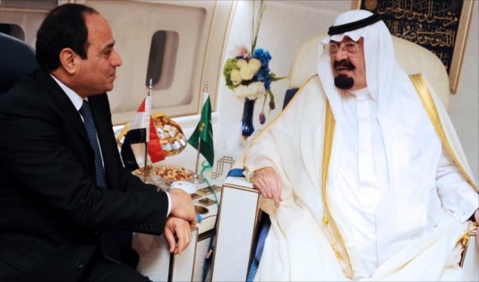 صورة سابقة من  لقى الملك عبدالله و السيسي