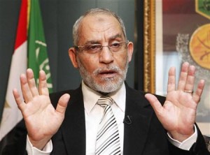 مرشد الاخوان في مصر: النظام يصر على "اسالة الدماء وازهاق الارواح"