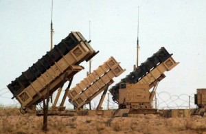 A BATTERY OF U.S MANNED PATRIOT MISSILES PROTECT A NEARBY BRITISH AND U.S AIRBASE IN KUWAIT