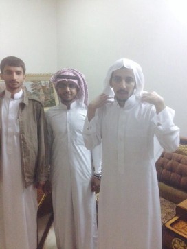 ياسر مع اخوته بحائل